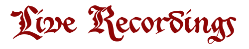 Live Recordings